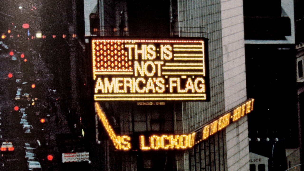 Después de casi treinta años “Esto no es América” Alfredo Jaar en Times Square