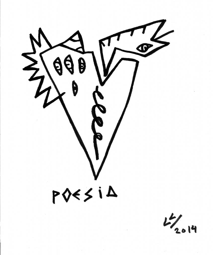 DIBUJO BLANCA HADDAD-POESÍA FUTURISTA