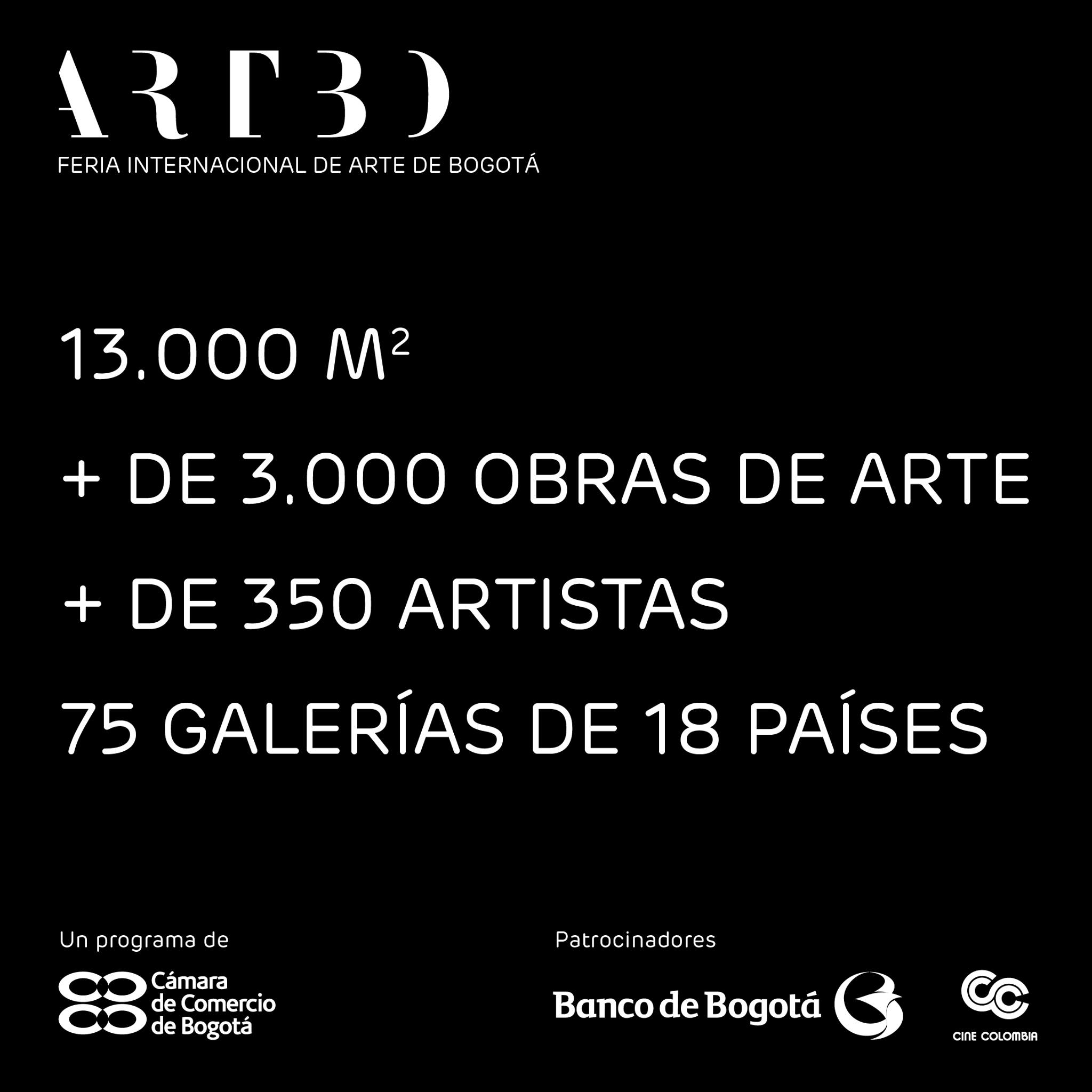 ARTBO | FERIA INTERNACIONAL DE ARTE DE BOGOTÁ del 26 al 29 de octubre