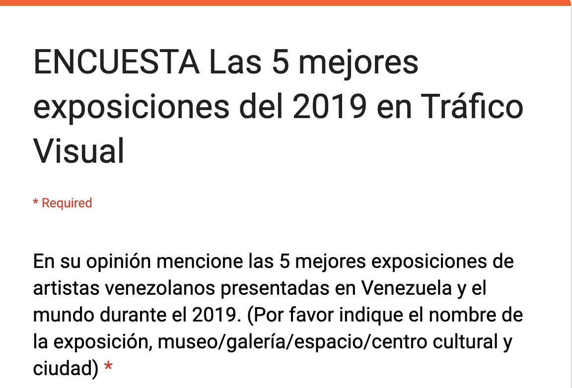 ENCUESTA Las 5 mejores exposiciones del 2019 en Tráfico Visual